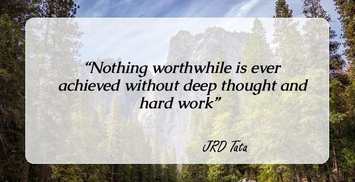 18 Inspirational Quotes By JRD Tata That Will Force You To 